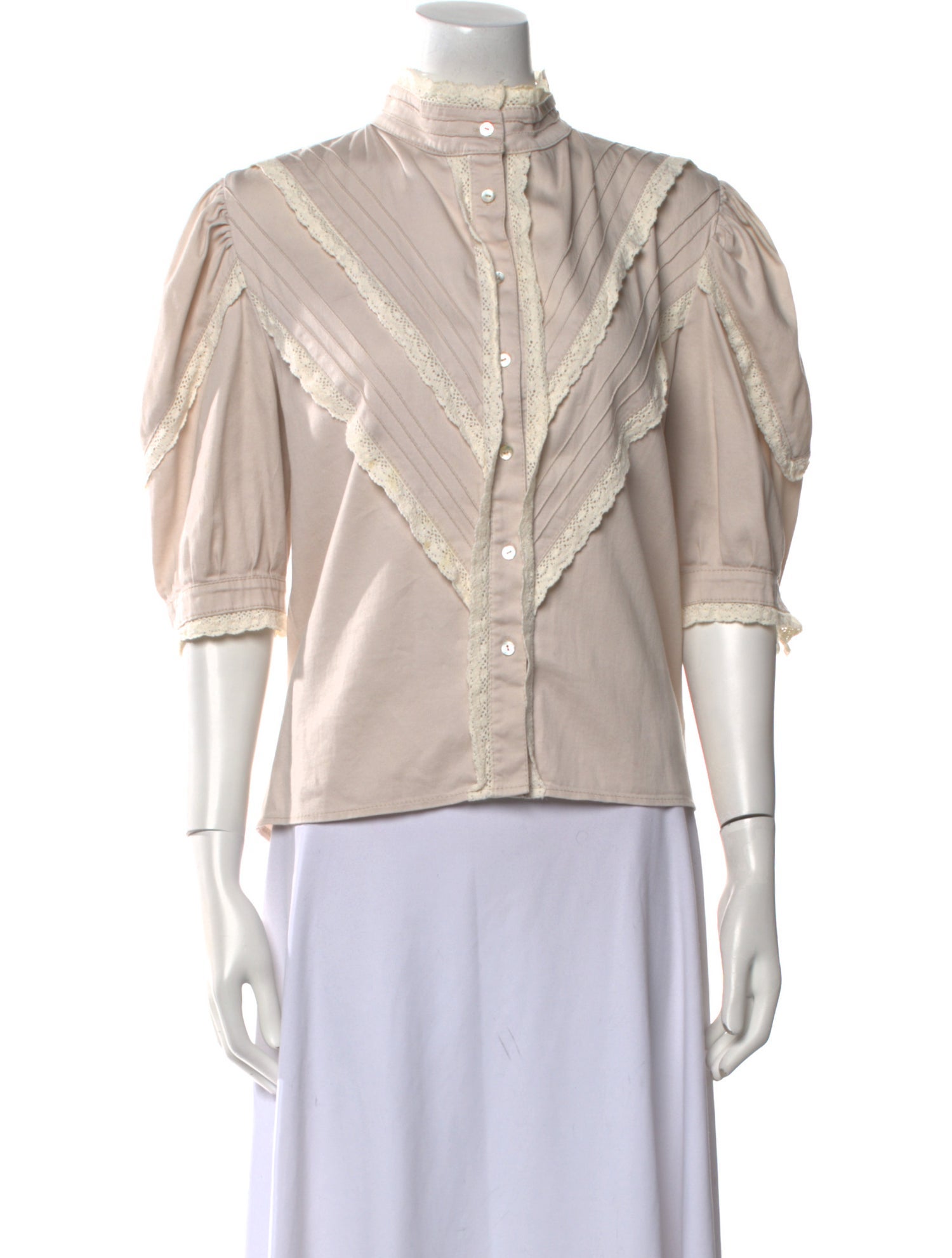 Àcheval Pampa Mock Neck Three-Quarter Sleeve Blouse