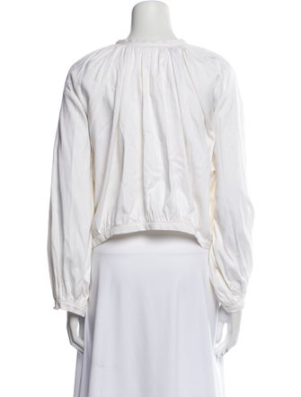Àcheval Pampa Mock Neck Long Sleeve Button-Up Top