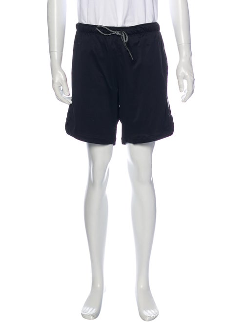 Asrv Graphic Print Athletic Shorts Black