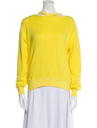 Ben Taverniti Unravel Project Bateau Neckline Long Sleeve Sweatshirt