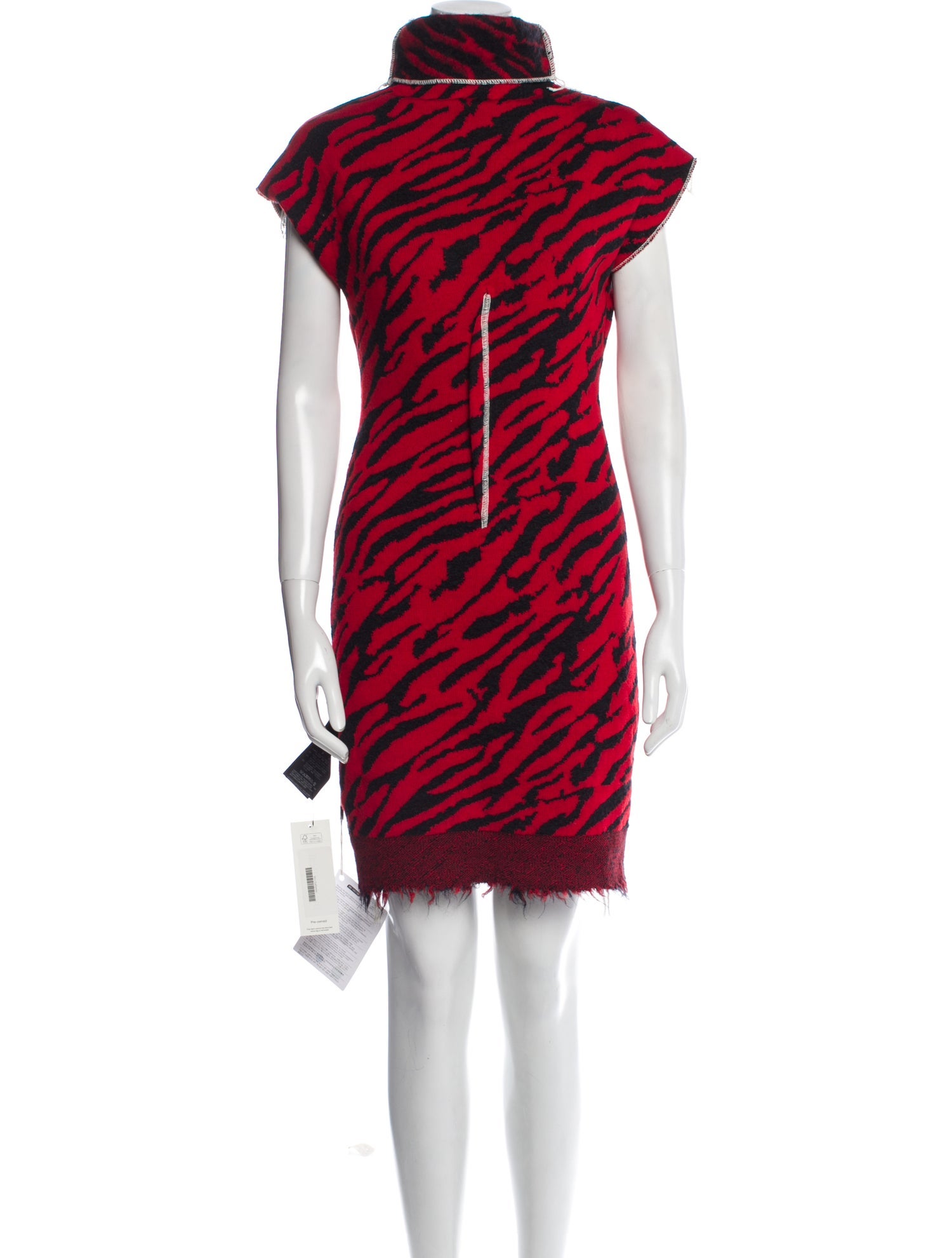 Ben Taverniti Unravel Project Animal Print Mini Dress