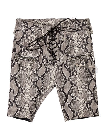 Ben Taverniti Unravel Project Shorts Leather Knee-Length S