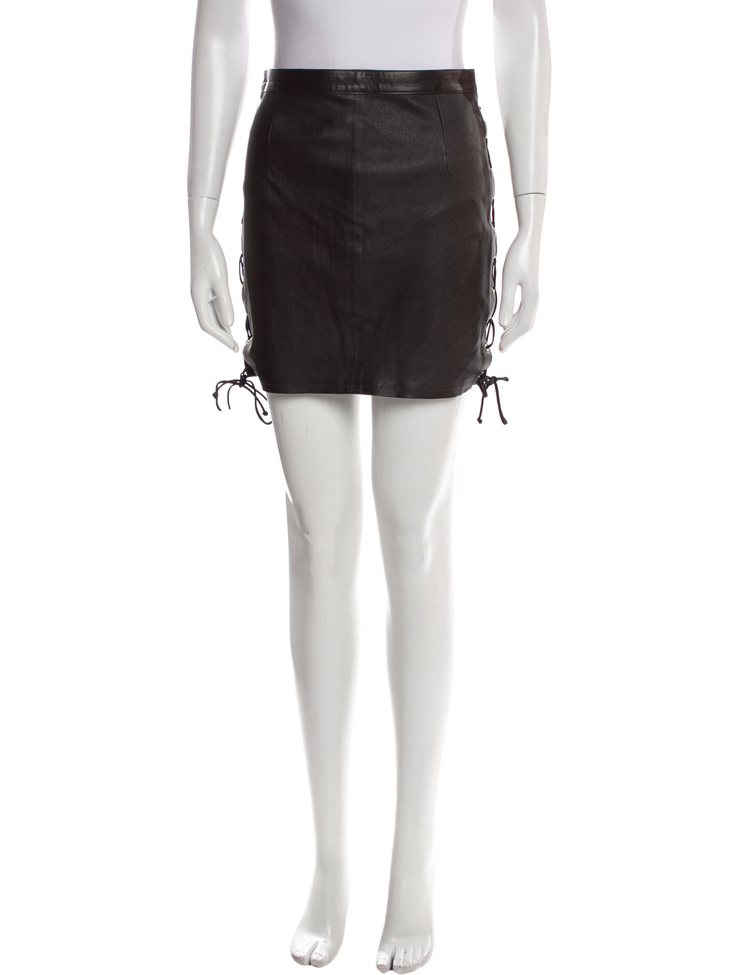 Ben Taverniti Unravel Project Leather Mini Skirt w/ Tags