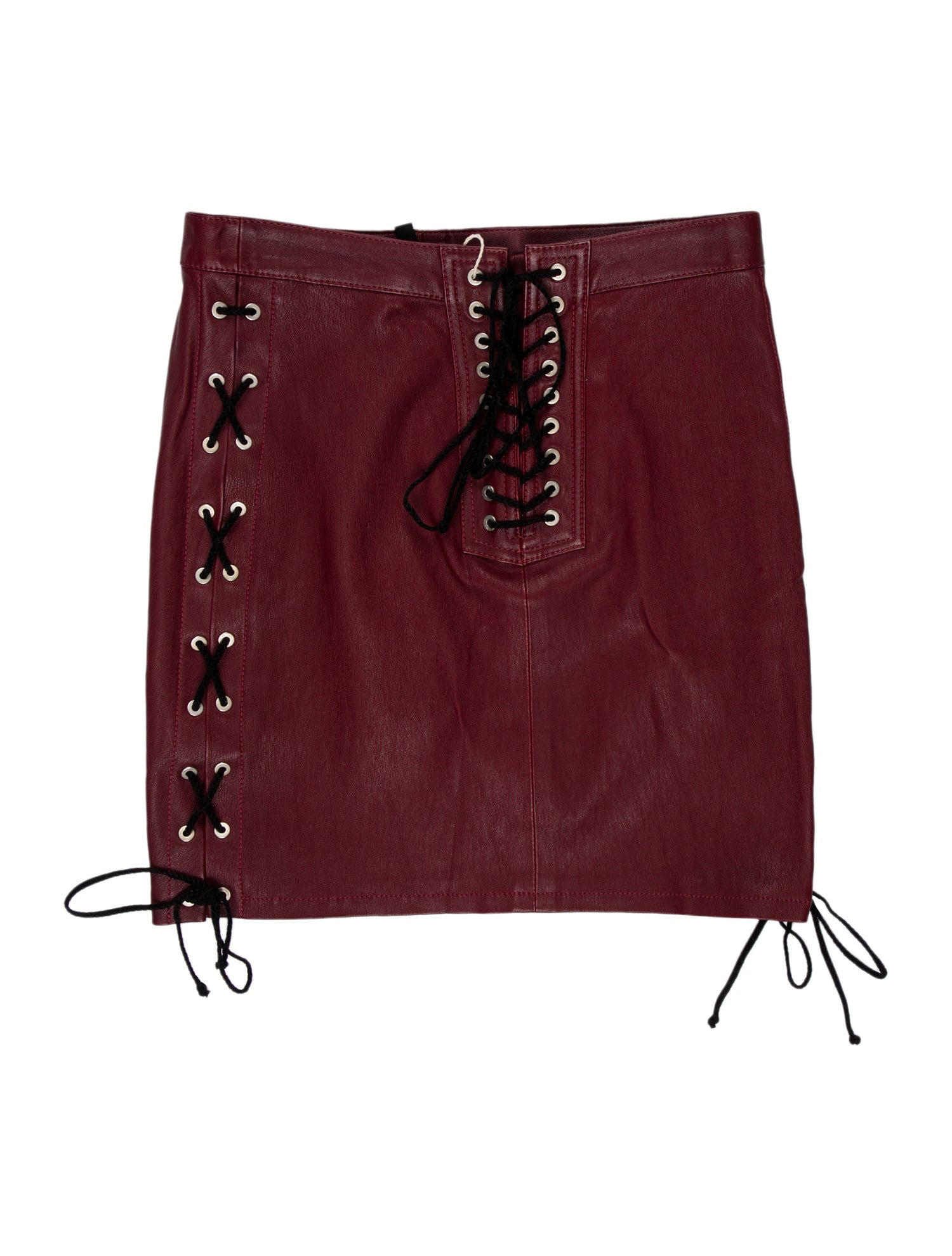 Ben Taverniti Unravel Project Leather Mini Skirt