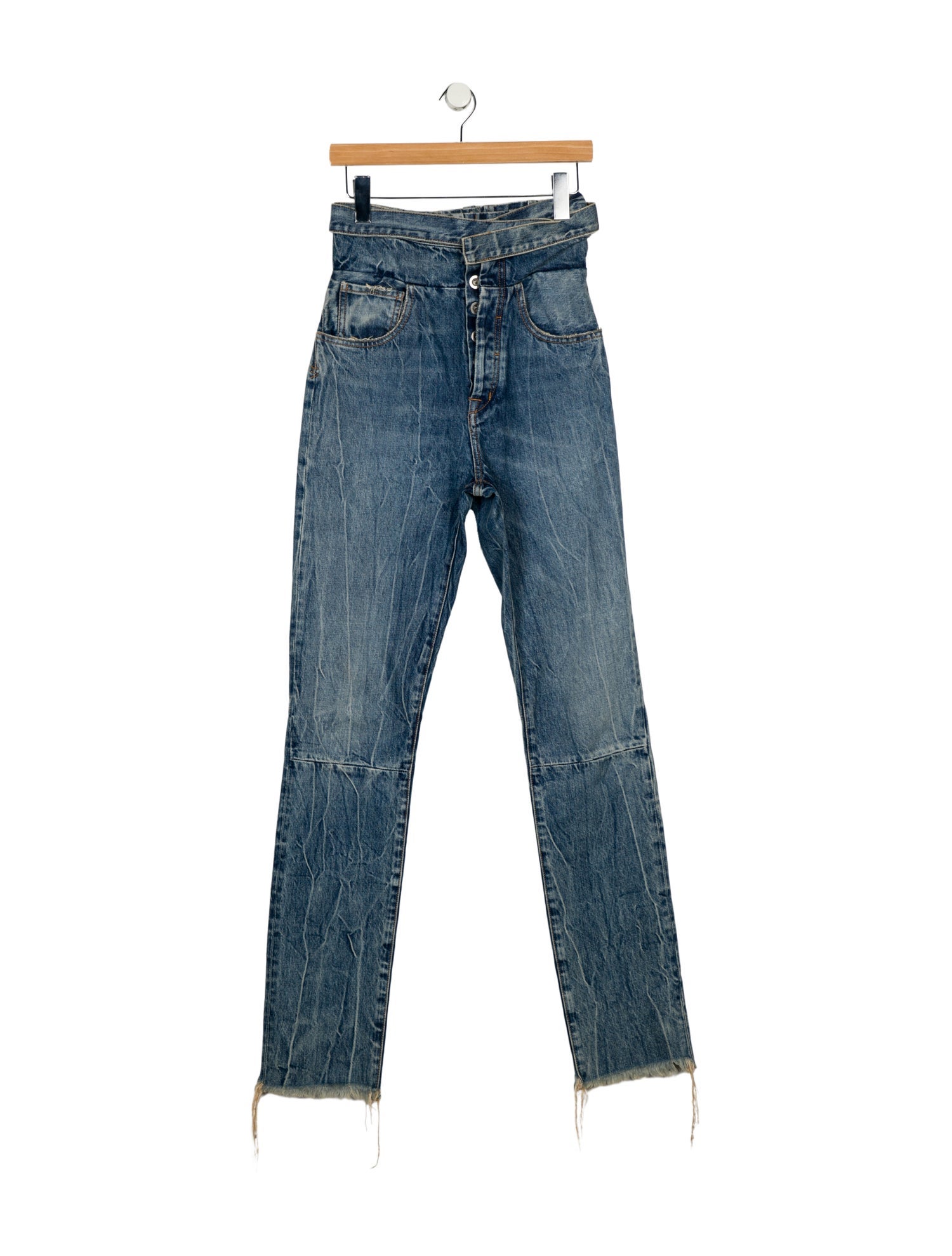 Ben Taverniti Unravel Project High-Rise Straight Leg Jeans