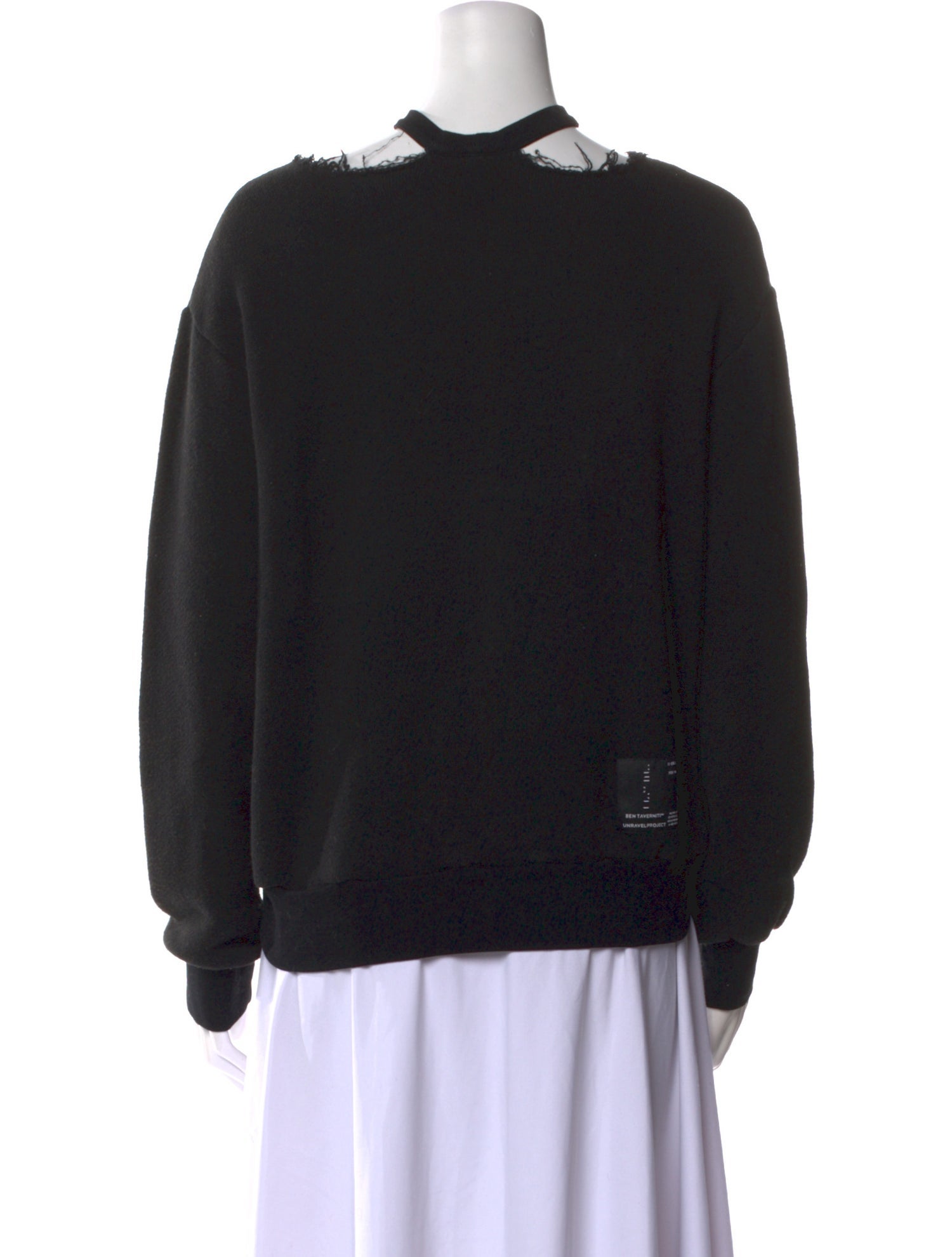 Ben Taverniti Unravel Project Crew Neck Long Sleeve Sweatshirt