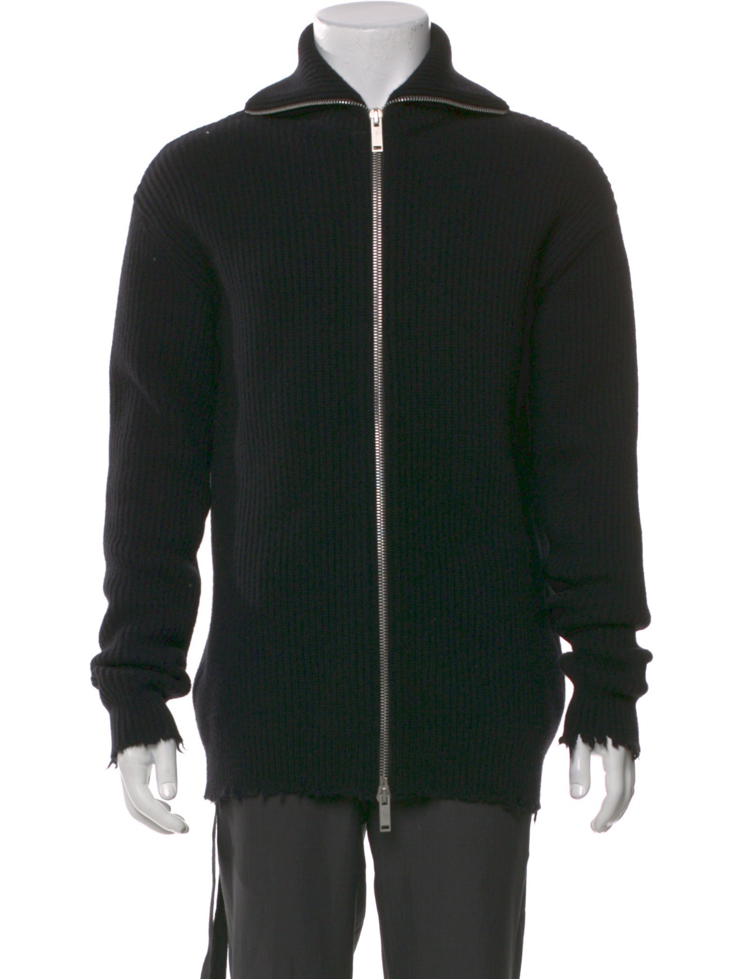 Ben Taverniti Unravel Project Wool Collar Cardigan