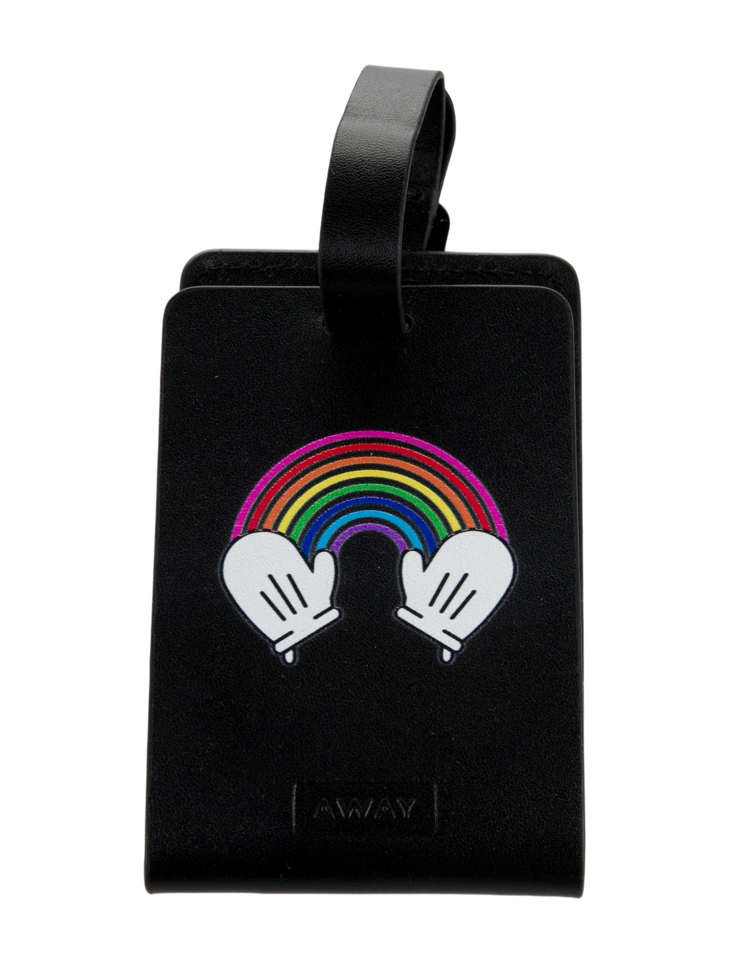 Away Leather Graphic Print Travel Luggage Tag