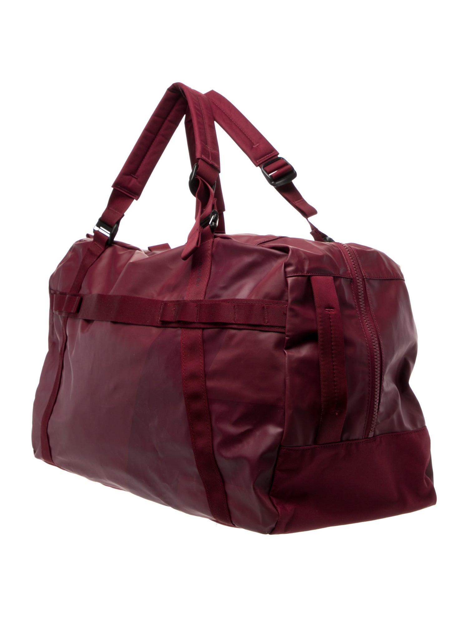Away Away Burgundy Nylon Duffel Bag