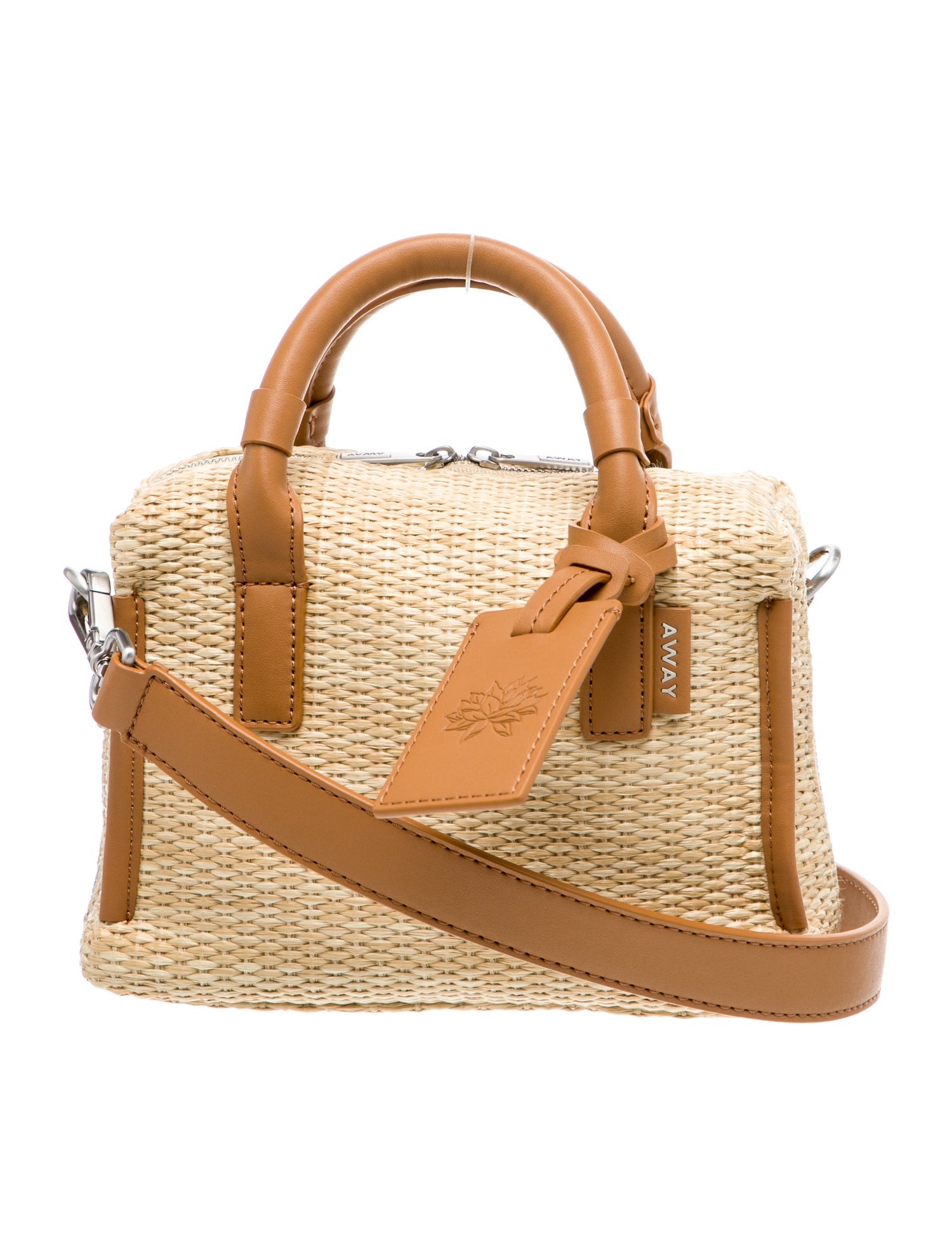 Away Straw Top Handle Bag