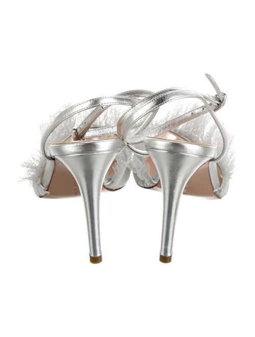 Andrea Wazen Mesh Slingback Pumps