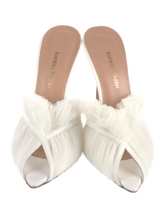 Andrea Wazen Leather Slides