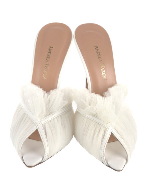 Andrea Wazen Leather Slides