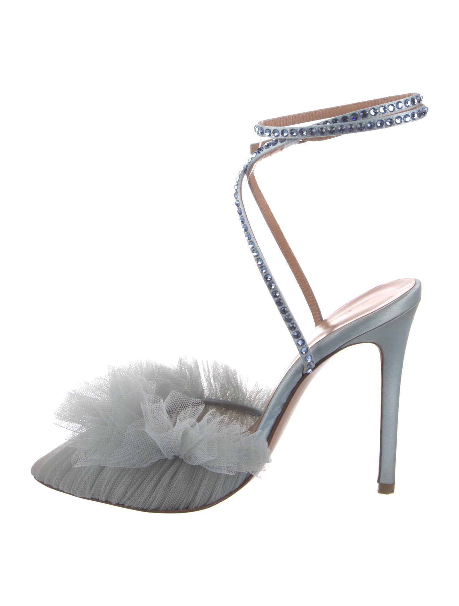 Andrea Wazen Mesh Slingback Pumps