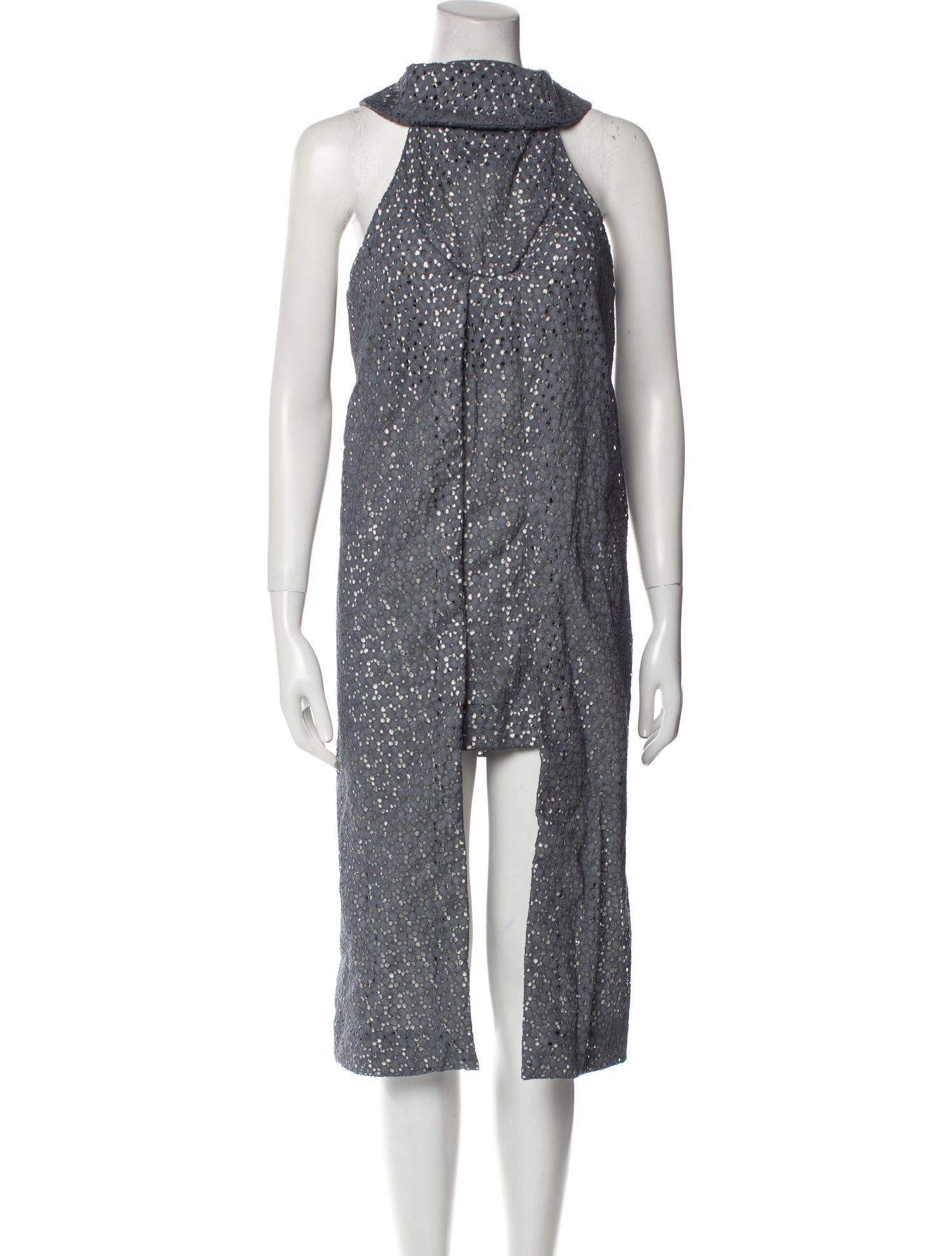 Andre Walker Mock Neck Midi Length Dress