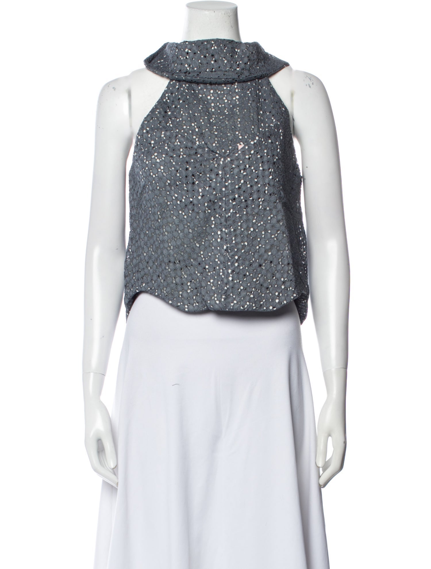 Andre Walker Crew Neck Sleeveless Crop Top