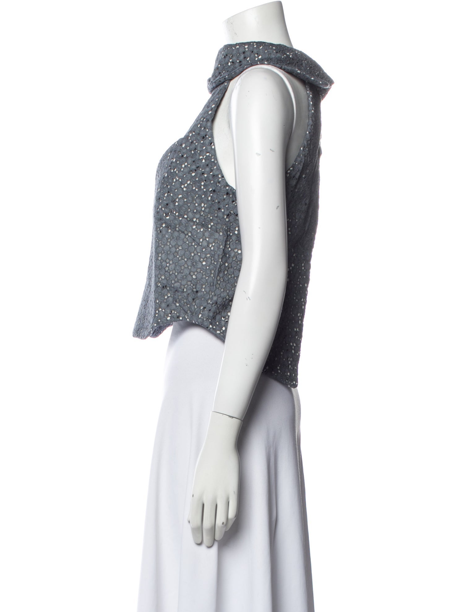 Andre Walker Crew Neck Sleeveless Crop Top