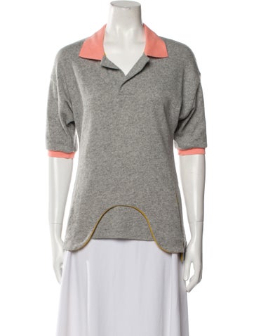 Andre Walker Tops V-Neck Short Sleeve Polo S