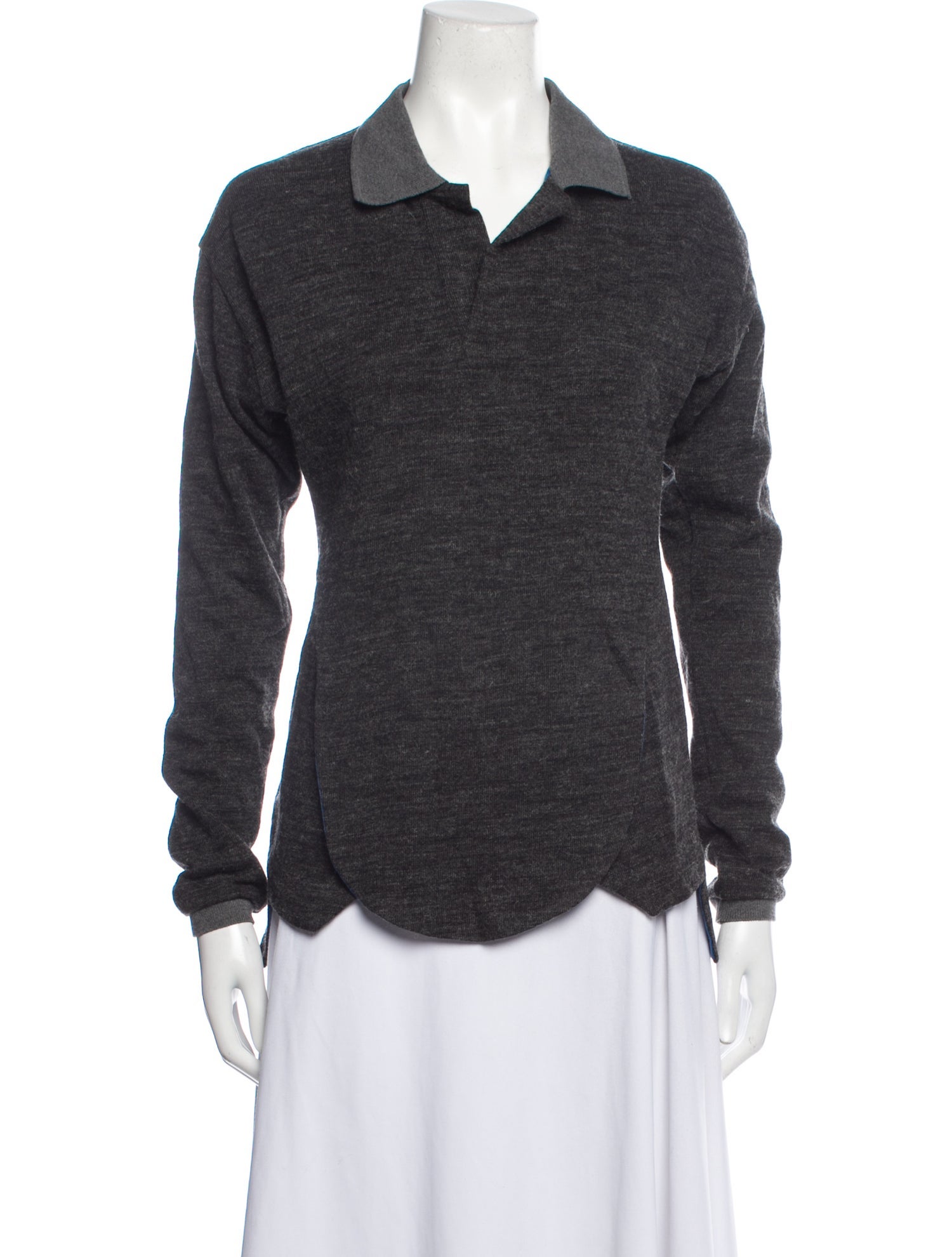 Andre Walker Colorblock Pattern Long Sleeve Button-Up Top