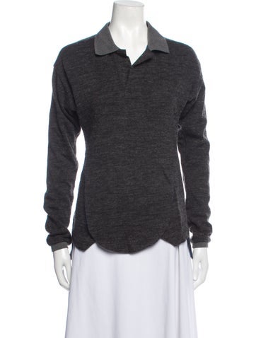 Andre Walker Tops Colorblock Pattern Long Sleeve Button-Up Top S