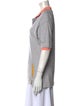 Andre Walker Colorblock Pattern V-Neck Polo
