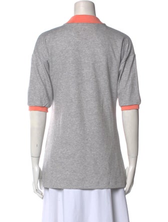 Andre Walker Colorblock Pattern V-Neck Polo