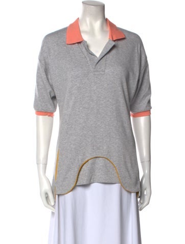 Andre Walker Tops Colorblock Pattern Short Sleeve Polo M