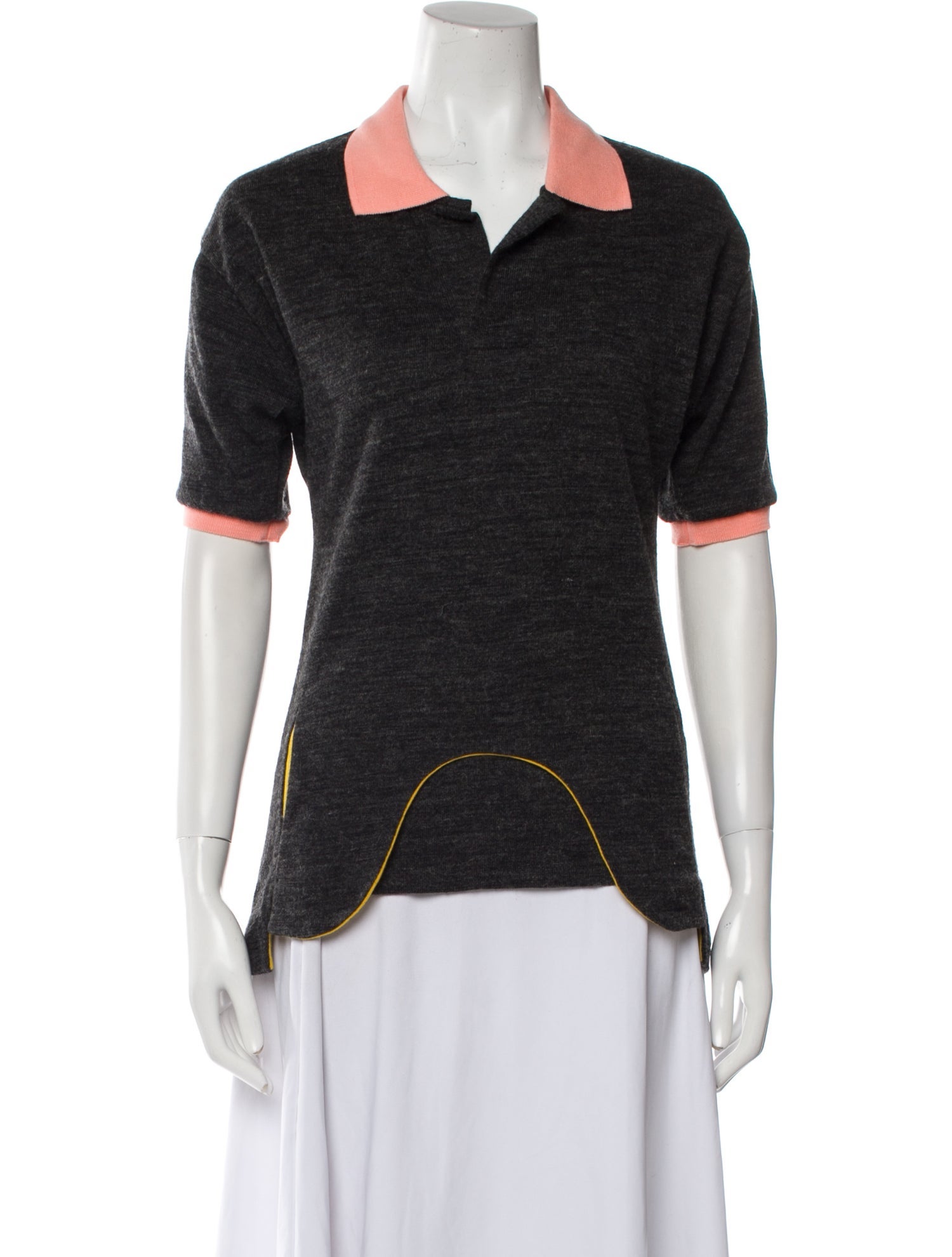 Andre Walker Colorblock Pattern Short Sleeve Polo