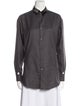 Andre Walker Wool Long Sleeve Button-Up Top