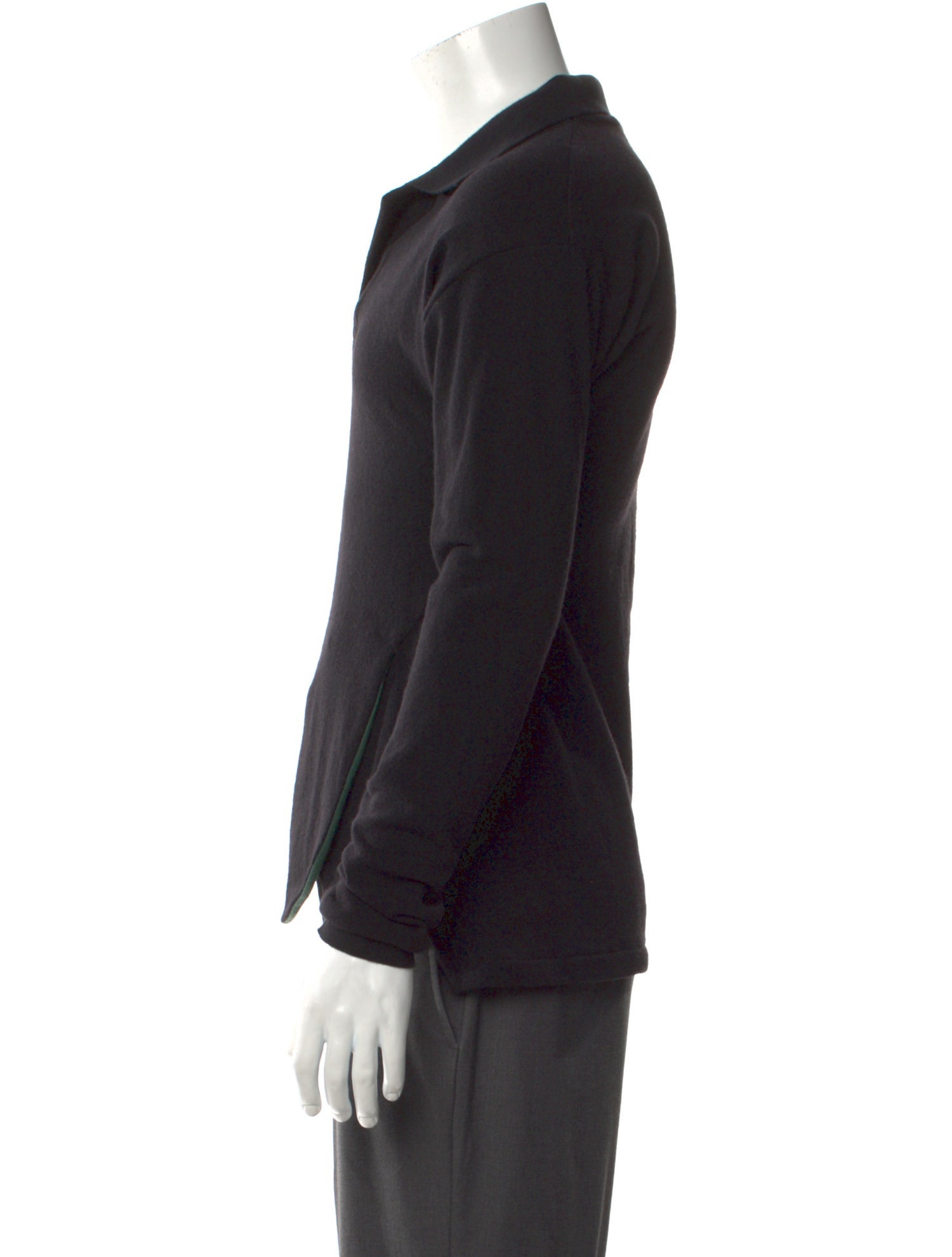 Andre Walker V-Neck Long Sleeve Polo Sweater