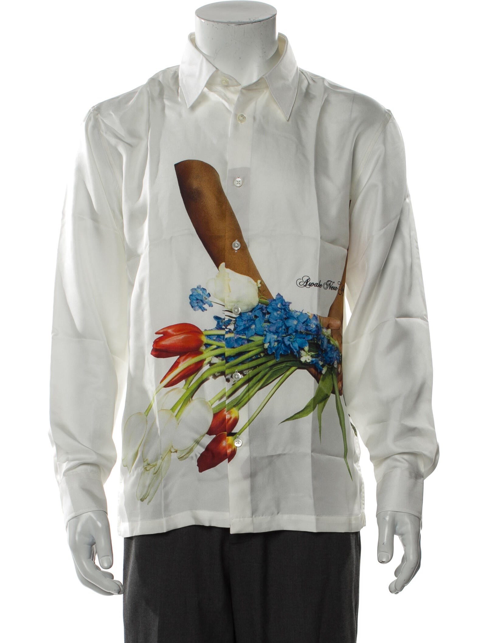 Awake NY Silk Graphic Print Shirt