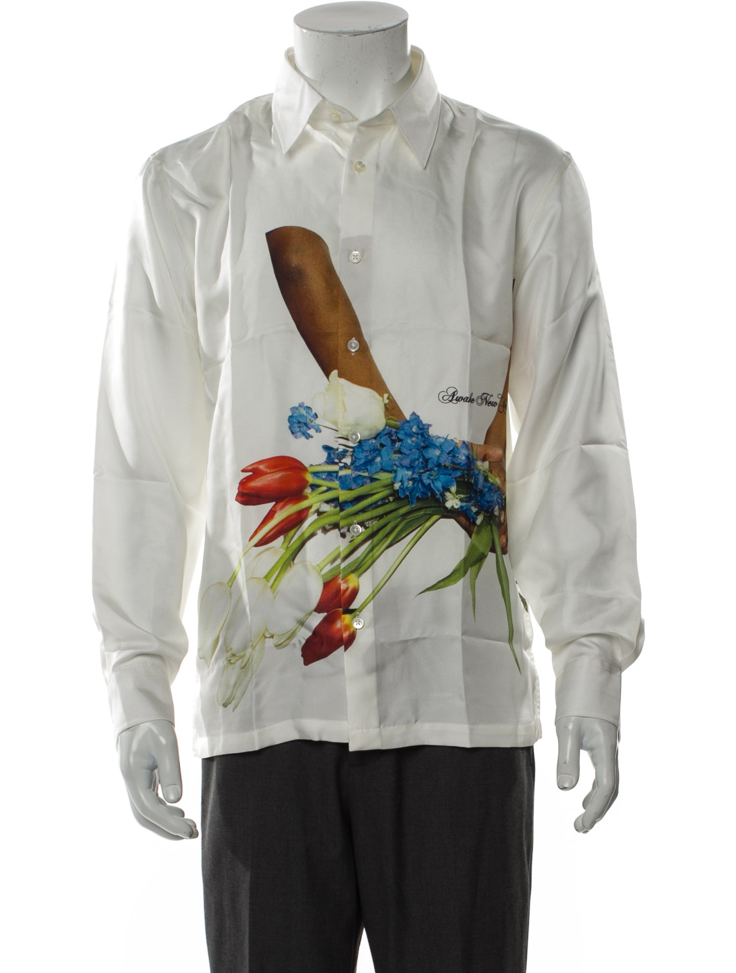 Awake NY Silk Graphic Print Shirt