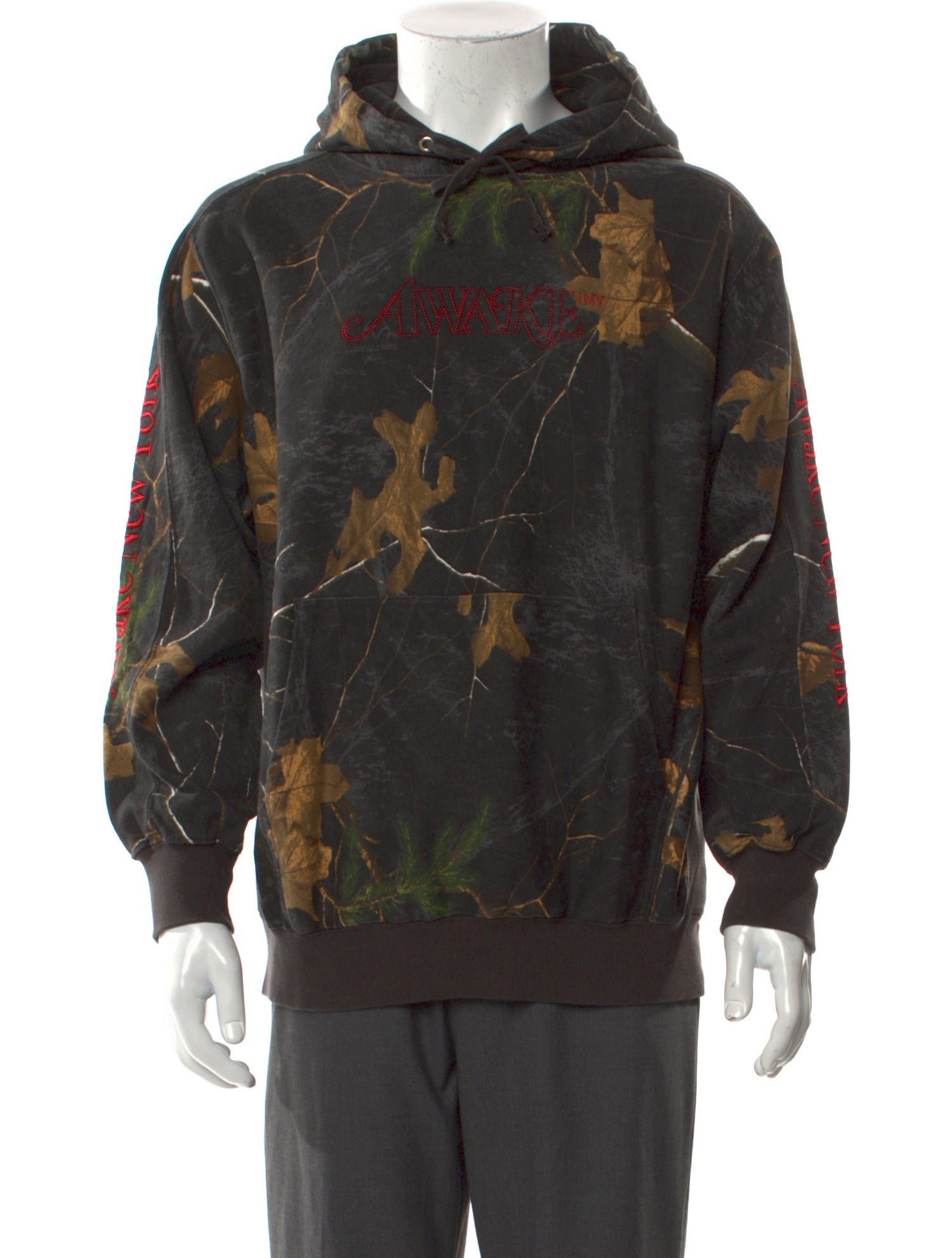 Awake NY Printed Crew Neck Hoodie