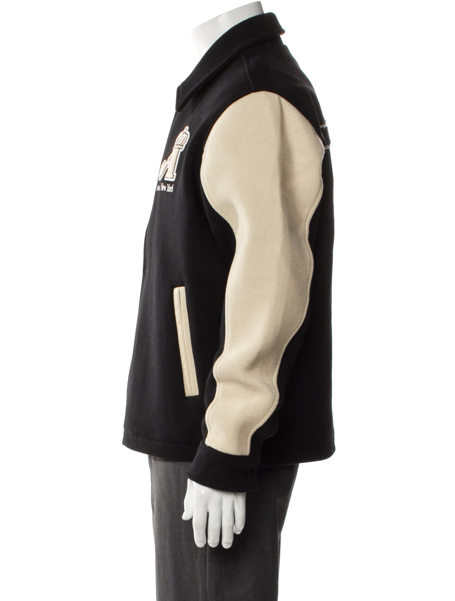 Awake NY Wool Graphic Print Varsity Jacket w/ Tags