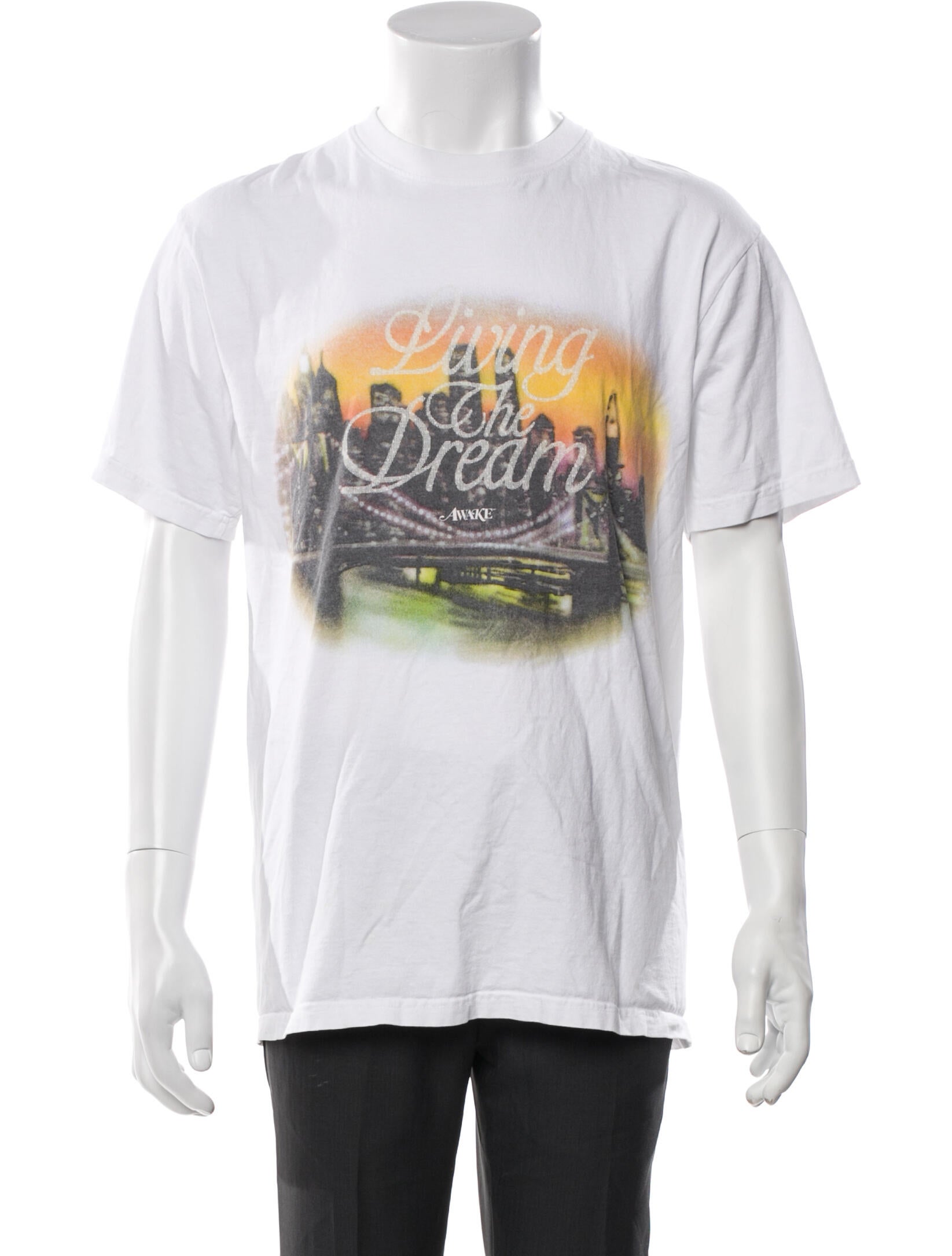 Awake NY Graphic Print Crew Neck T-Shirt