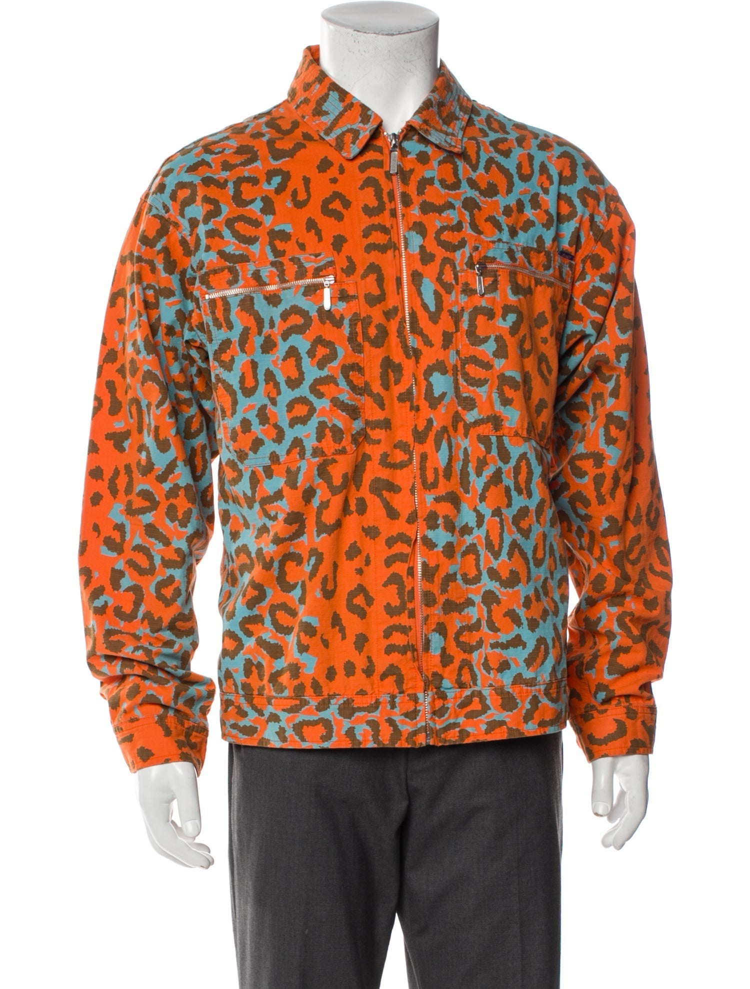 Awake NY Animal Print Trucker Jacket