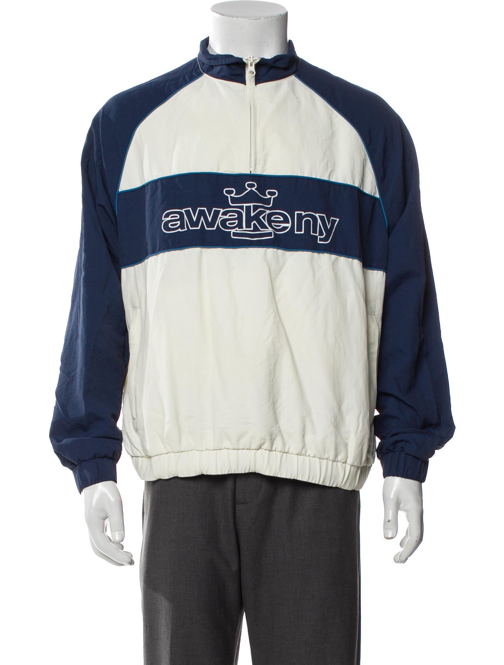 Awake NY Colorblock Pattern Windbreaker