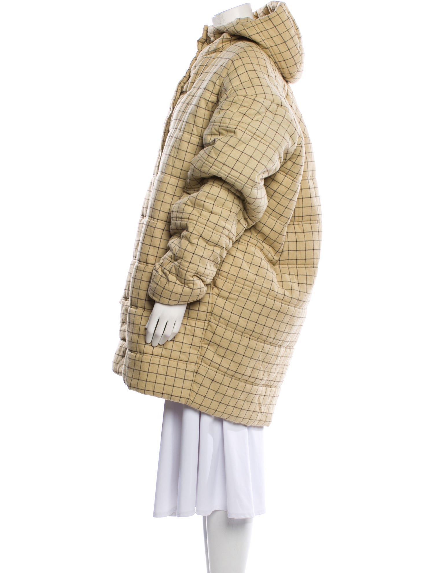 Awake NY Plaid Print Coat