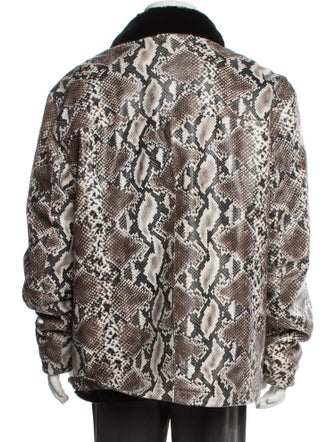 Awake NY Animal Print Trucker Jacket