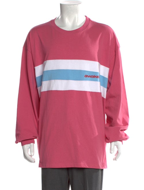 Awake NY Colorblock Pattern Crew Neck Sweatshirt