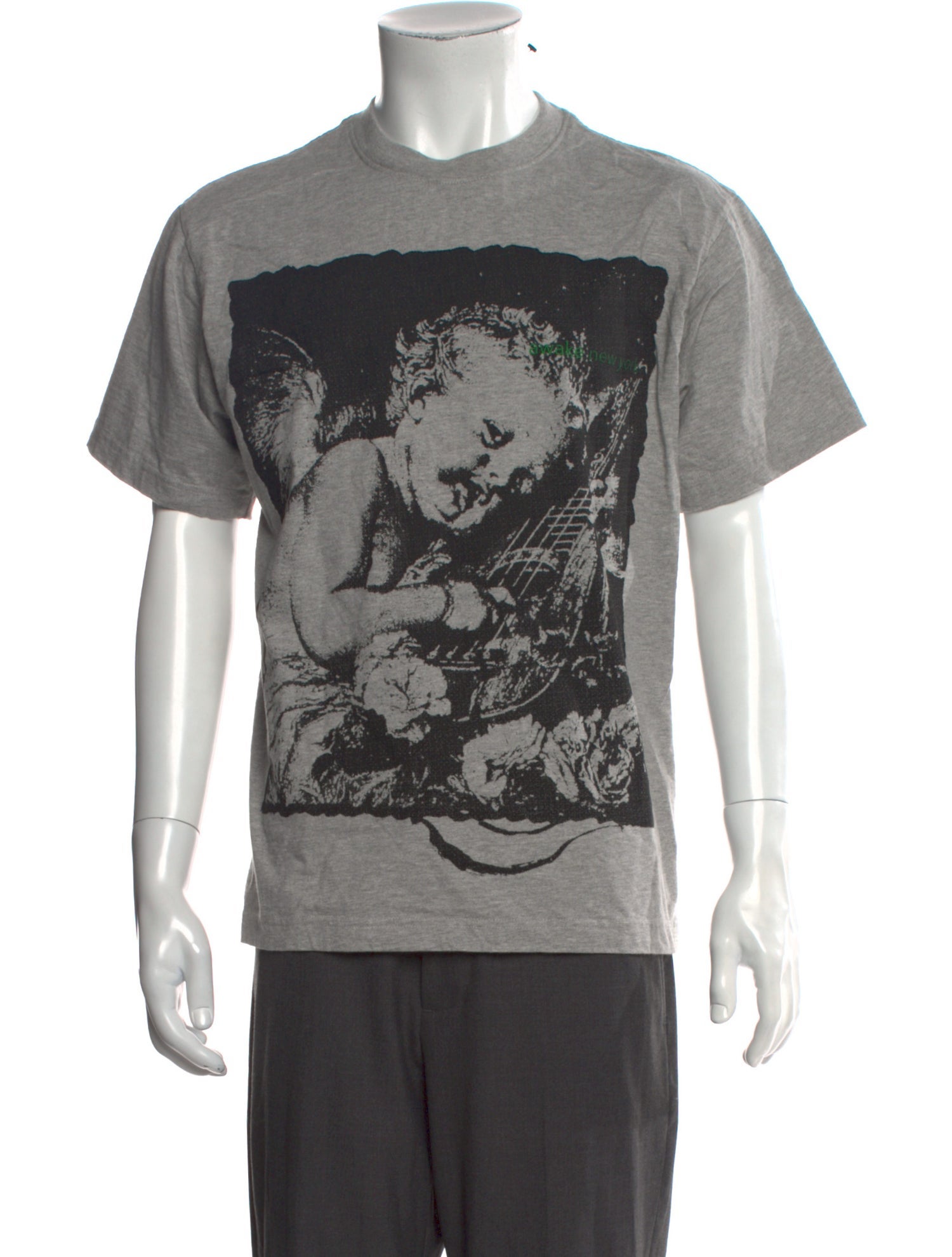 Awake NY Graphic Print Crew Neck T-Shirt