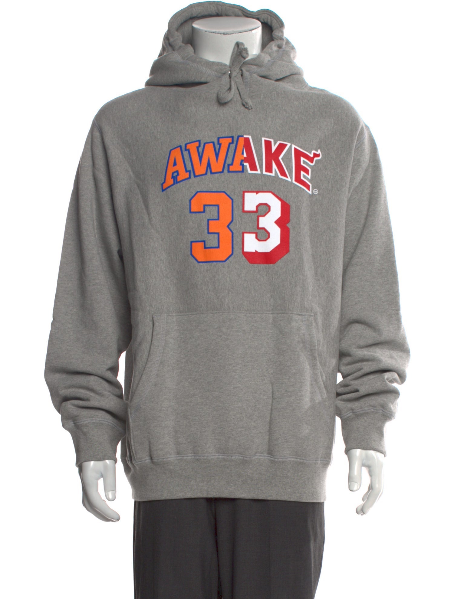 Awake NY Graphic Print V-Neck Hoodie