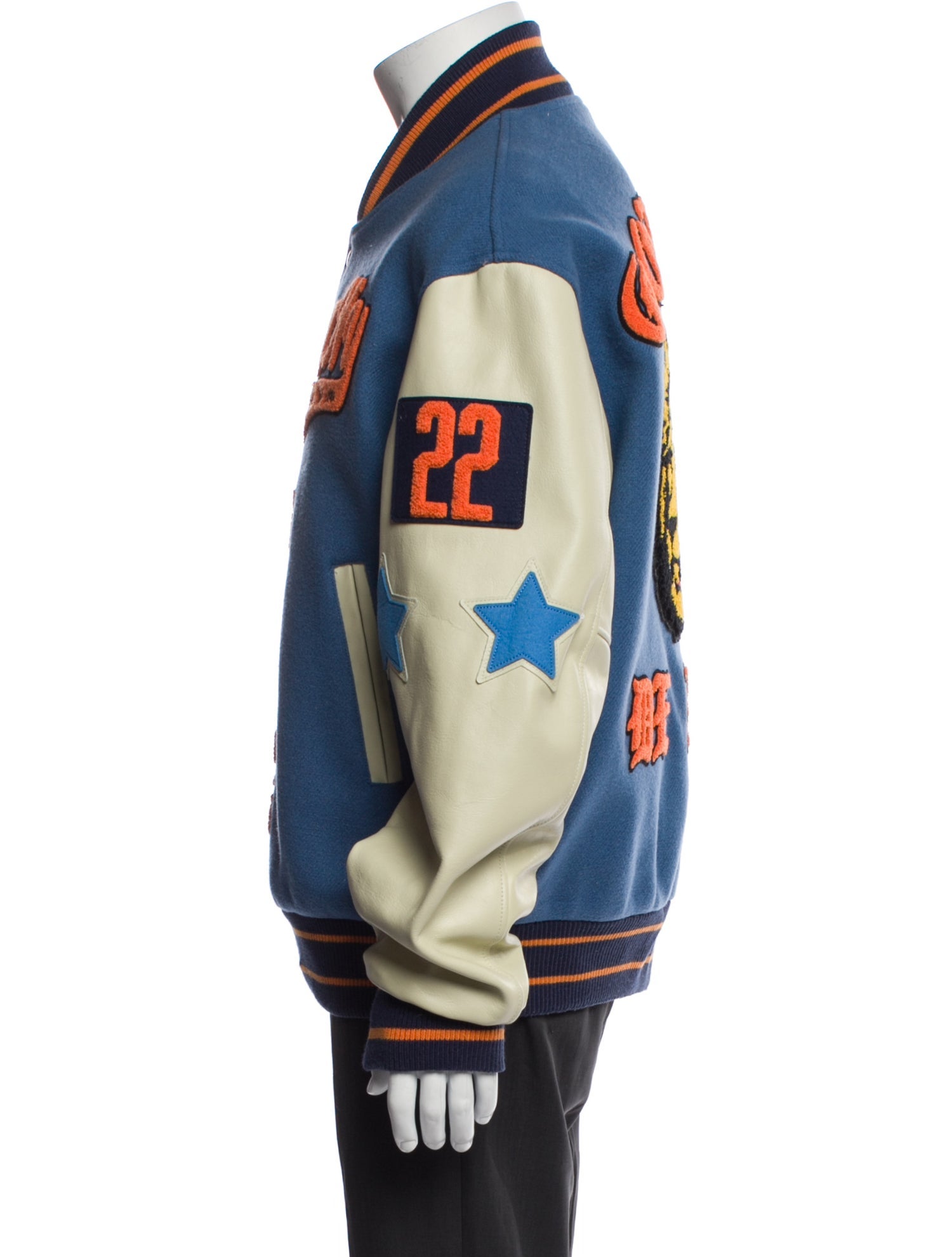 Awake NY Wool Striped Varsity Jacket