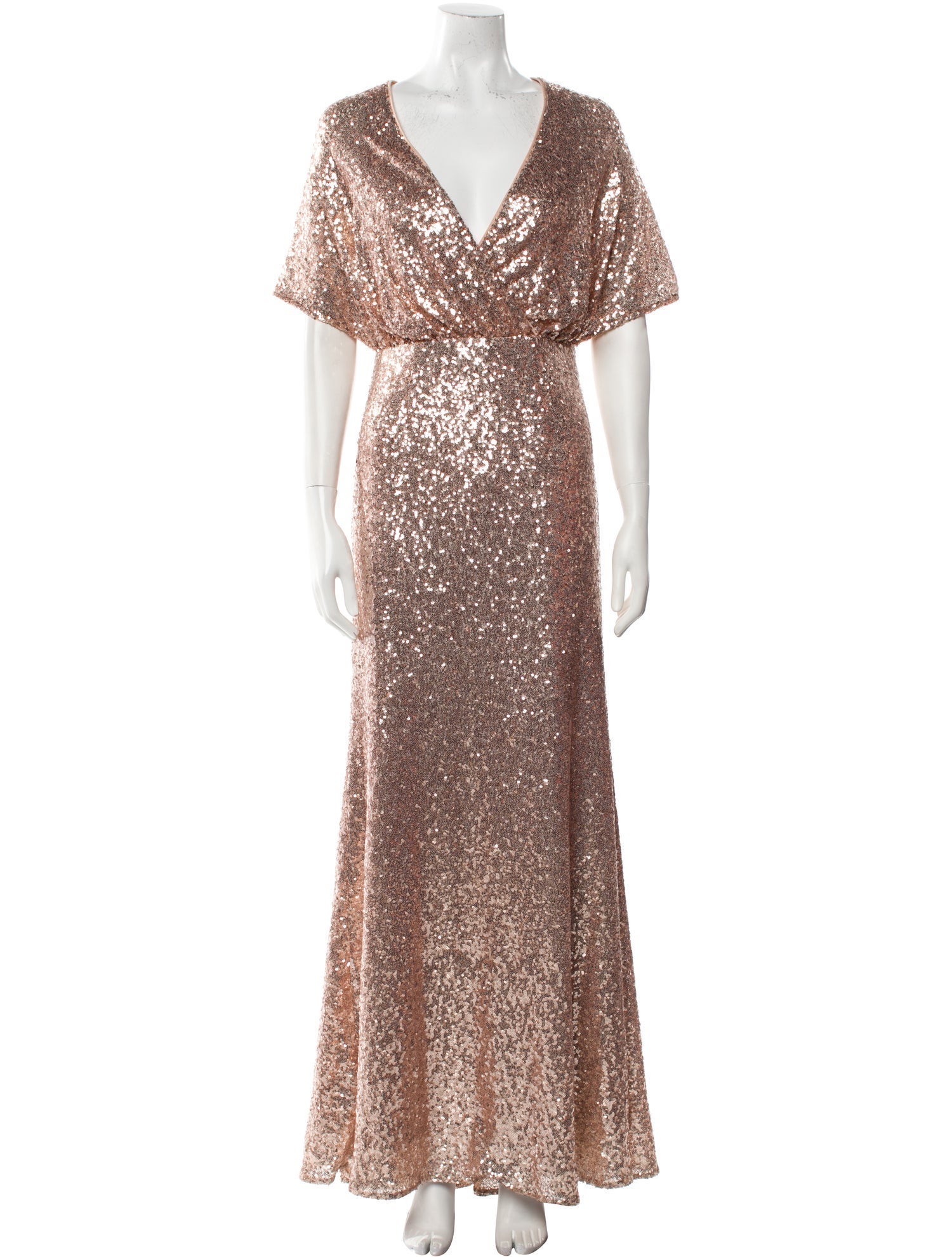 Watters and Watters V-Neck Long Dress