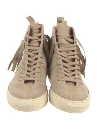 Axel Arigato Suede Fringe Trim Accent Sneakers