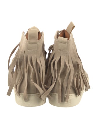 Axel Arigato Suede Fringe Trim Accent Sneakers