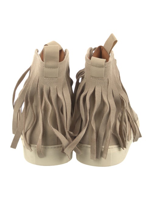 Axel Arigato Suede Fringe Trim Accent Sneakers
