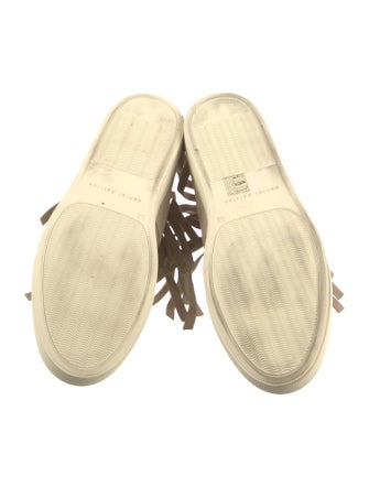 Axel Arigato Suede Fringe Trim Accent Sneakers