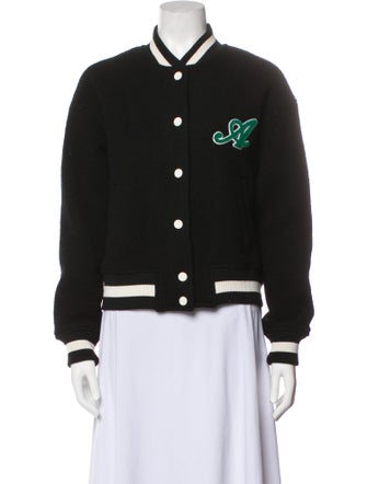 Axel Arigato Wool Graphic Print Bomber Jacket