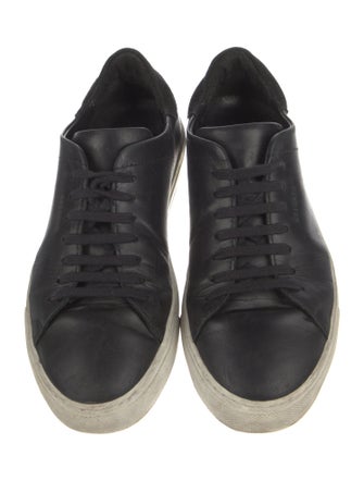 Axel Arigato Leather Colorblock Pattern Sneakers